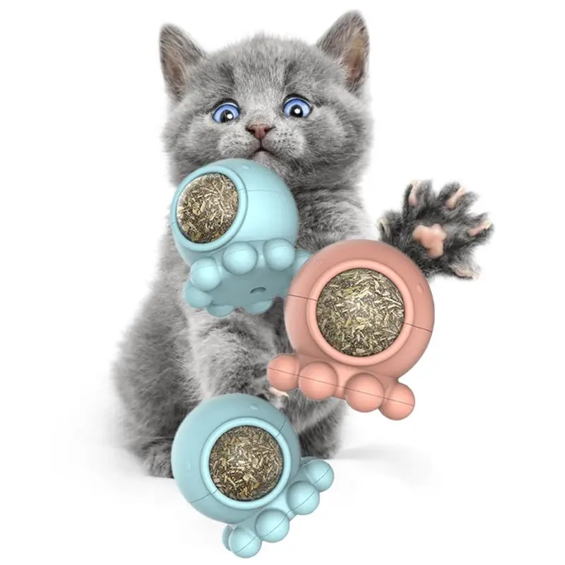 Pet Cat Catnip укуса устойчивая игрушечная зубная щетка в форме осьминога интерактивные прорезывания