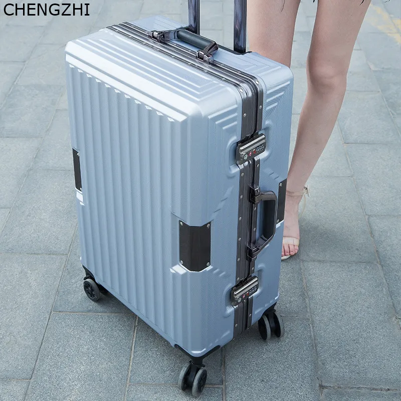 CHENGZHI Высококачественная рама из АБС-алюминия 20 дюймов 24 дюйма чемодан на колесах