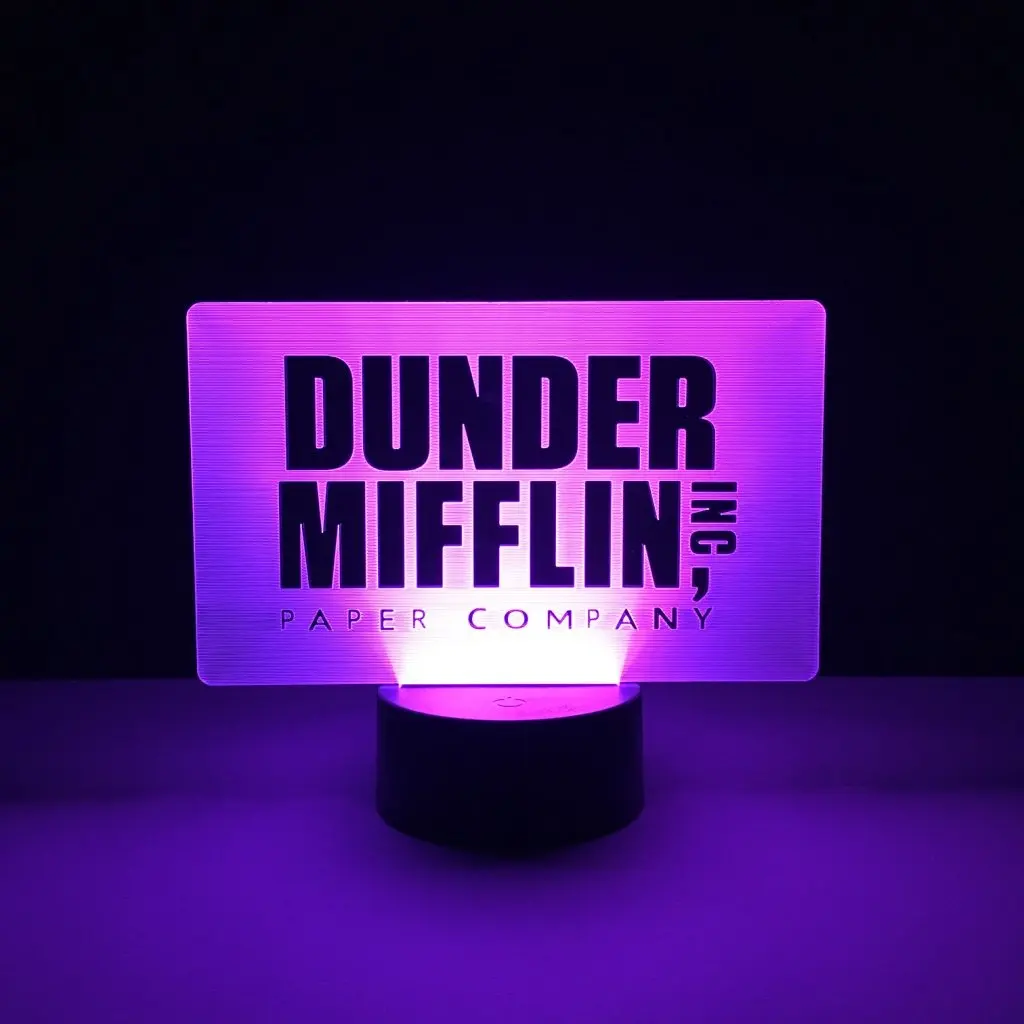 Крутой детский светодиодный ночник для офиса Dunder Mifflin светильник льник детской