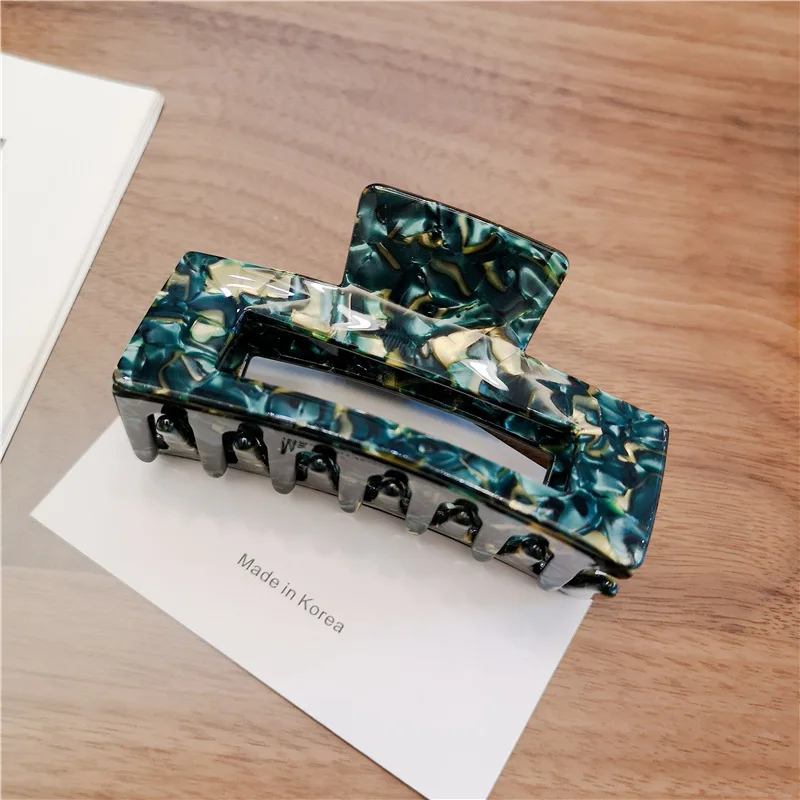 Винтажный Акриловый Мраморный зажим для волос из ацетата целлюлозы заколки