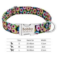 beautify gift for our lovely pets with name and phone number engraved name tag and reflective dog collar adjustable pet leash