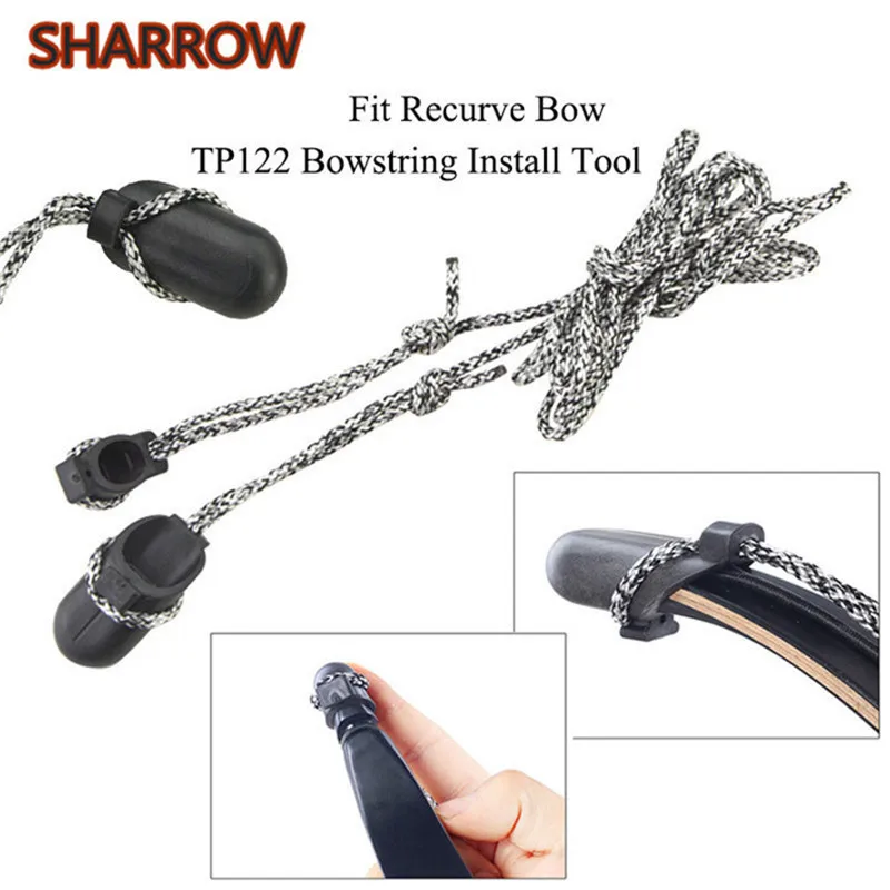 

TP122 Bowstring Install Tool High Quality Nylon Crossbow Rope Recurve Bow Mounting Aid Winding Cord Shooting Archery Accessories