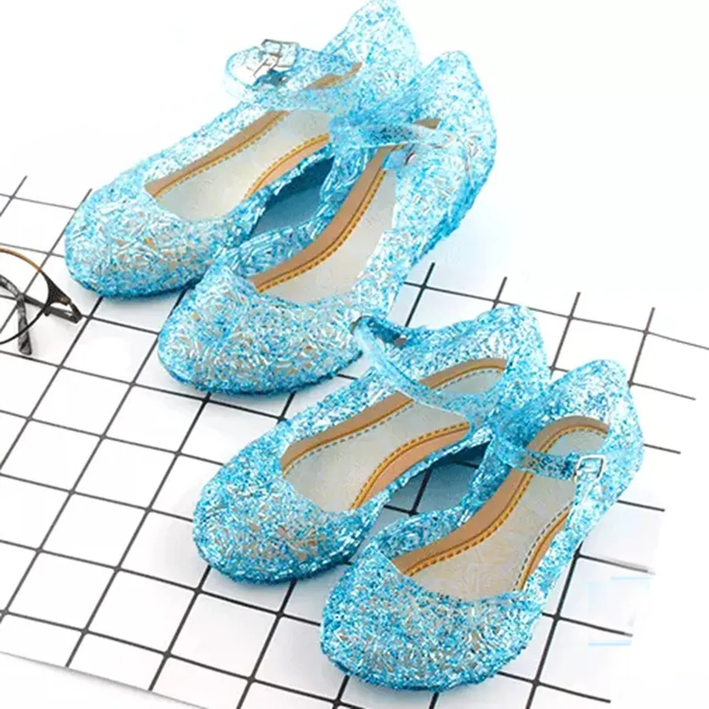 

Toddler Infant Kids Baby Girls Wedge Cosplay Party Single Princess Shoes Sandals Children High Heel Girls Shoes Performance prop
