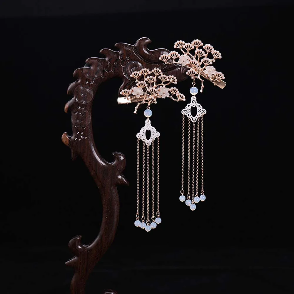 Изысканный Классический цветок имитация жемчуга кисточка для волос Декор