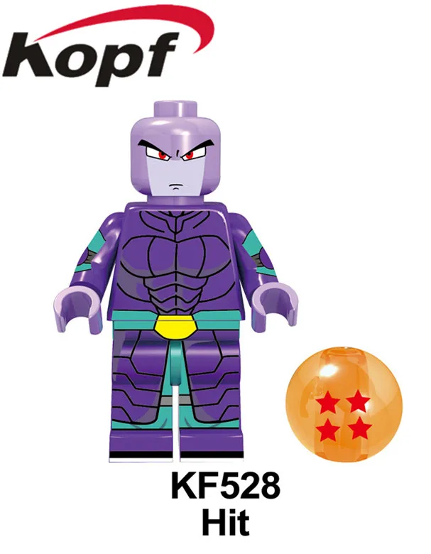 KF528 Without Box Одиночная строительные блоки Dragon Ball серия кирпич Broli Son Goku Torankusu Gogeta фигурки для детской коллекции игрушки KF6098 - Цвет: KF528 Without Box