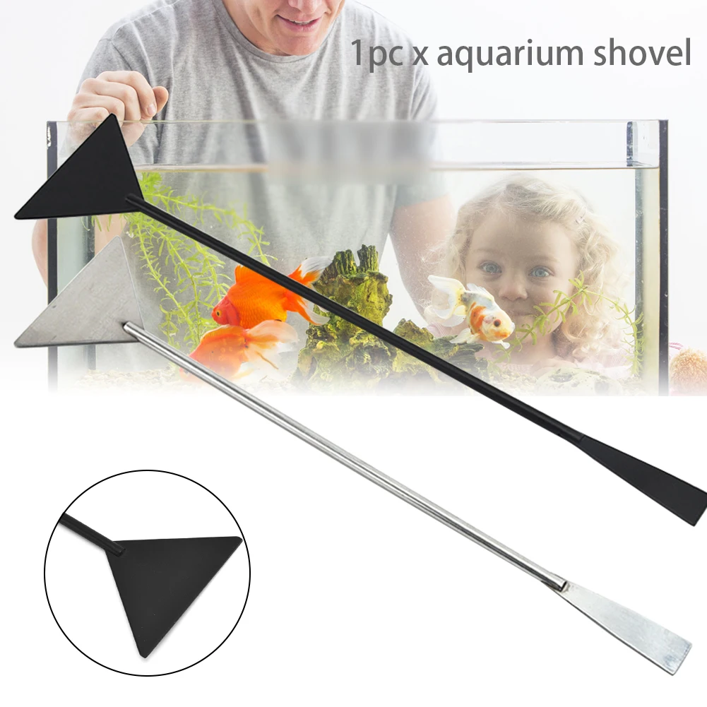 Прочный Ландшафтный аквариумный лопата аквариумная сплющенный песок двойная