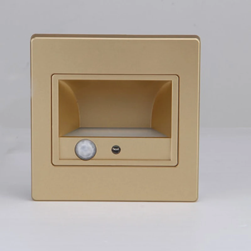 5 цветов настенный светильник движения PIR Сенсор Встраиваемый светодиодный