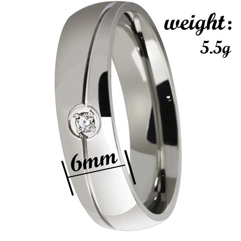 Alibaba-Express обручальные кольца для женщин и мужчин ширина 6 мм посеребренное кольцо