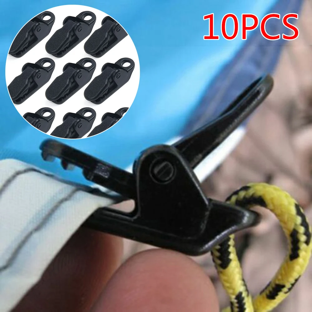 

10PCS DIY Tarp Clamp Awning Clamp Clip Snap Outdoor Camping Tent Holder Tools Accessories Jaw Grip Trap Tighten Woodworking Tool