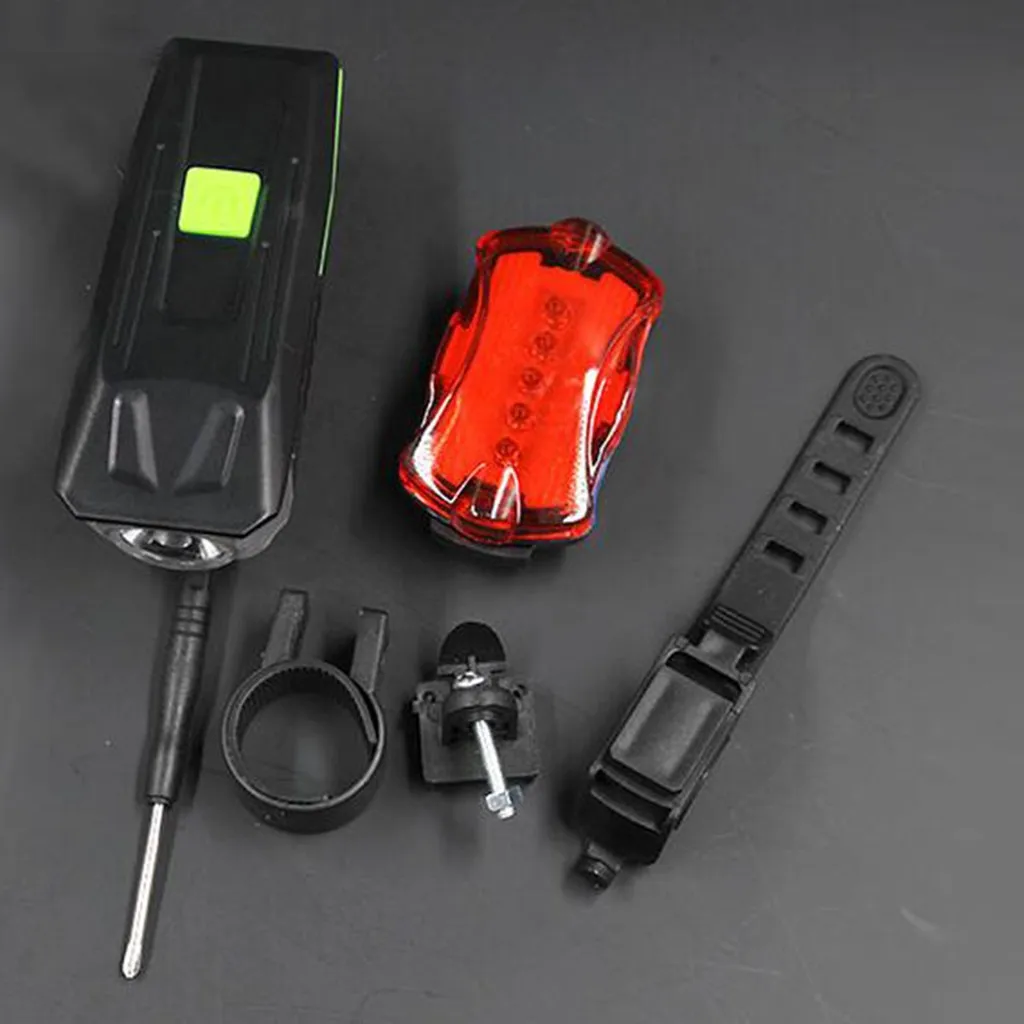 Водонепроницаемый велосипедный фонарь с зарядкой от USB передняя фара ЖК-дисплеем