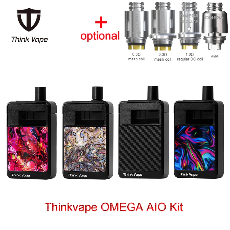 Оригинальный набор для вейпа Think Vape OMEGA AIO 30 Вт pod kit встроенный аккумулятор 1200 мАч 3