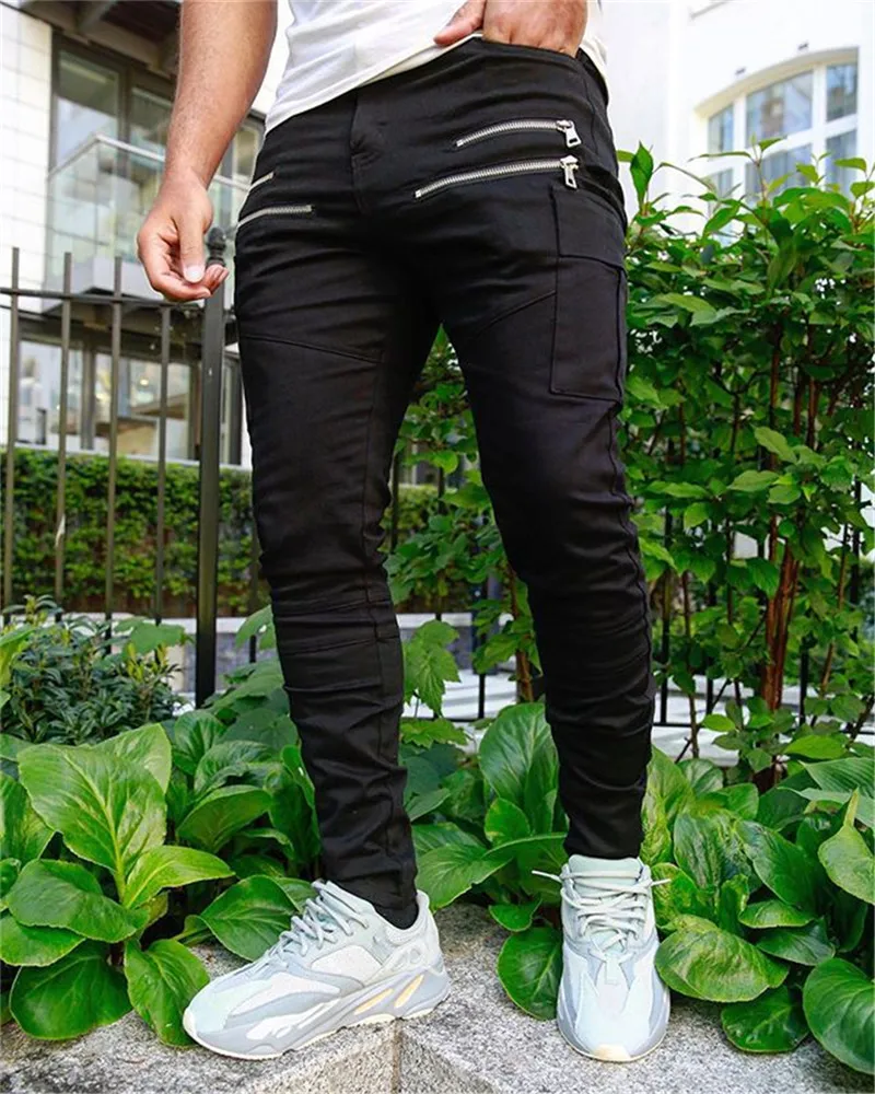 Брюки-карго мужские с множеством карманов повседневные штаны в стиле милитари