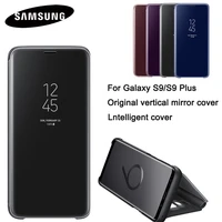 for samsung galaxy s9 g9600 s9 s9 plus g9650 slim flip case samsung vertical mirror protection shell phone cover