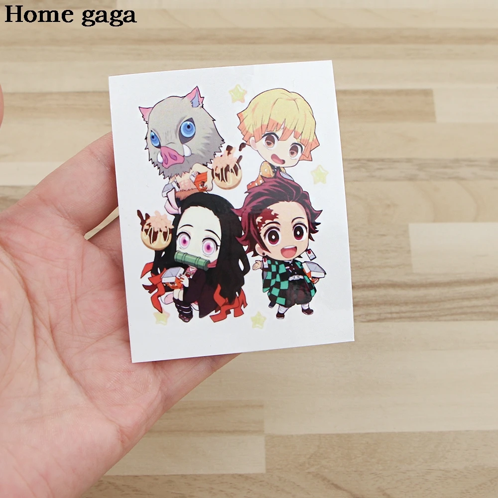 

D3472 5PCS Anime Demon Slayer Tattoo Stickers Waterproof Temporary Tattoo Stickers Men and Women