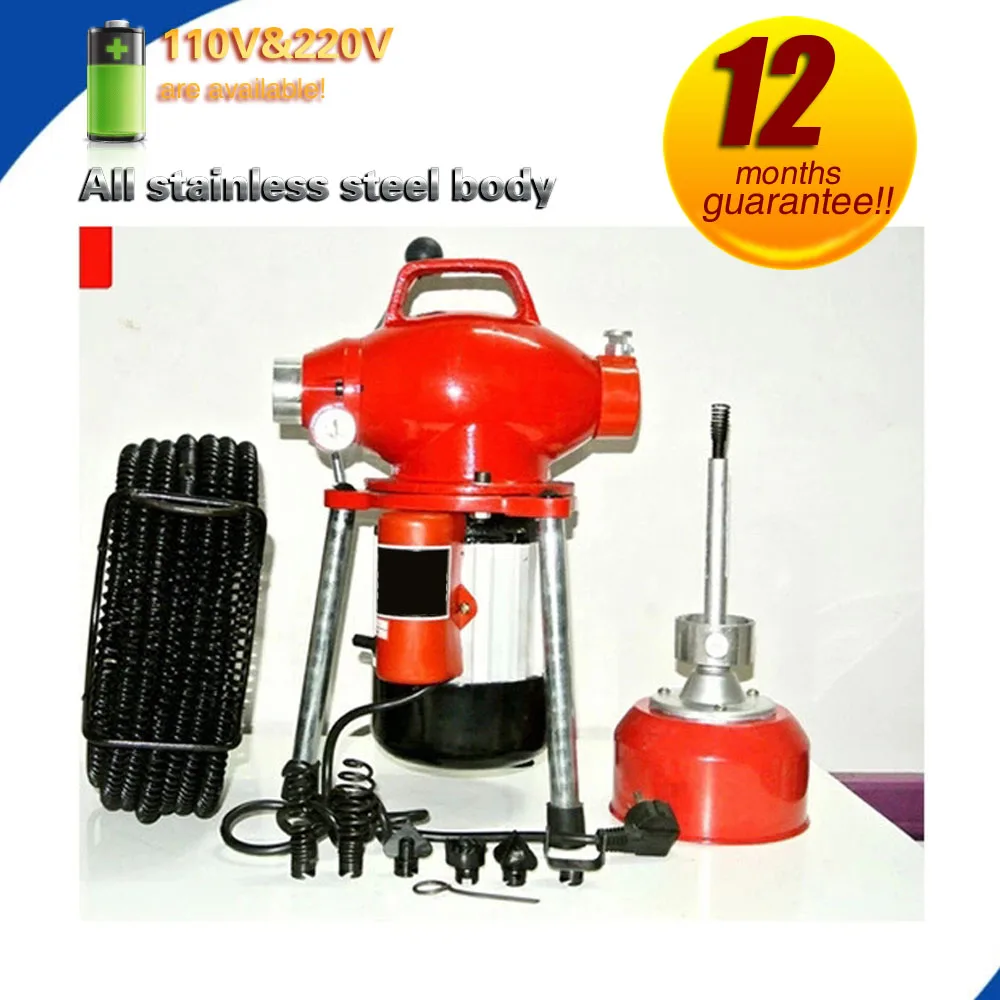 Дренажный водопроводчик инструмент дноуглубительная машина для труб Бытовая