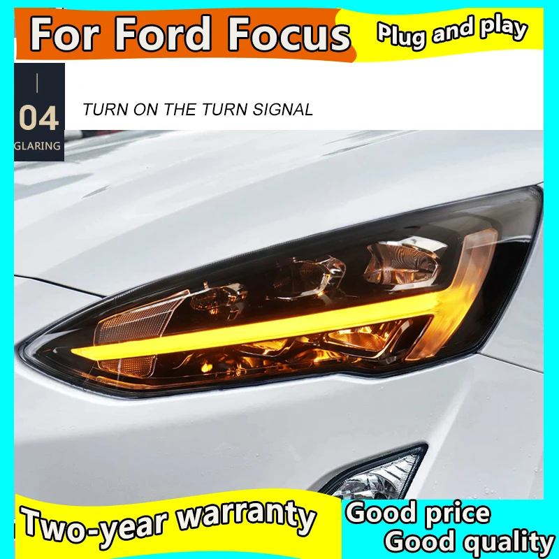 Автомобильный Стайлинг для Ford Focus фары 2019 Новый фокус 5 светодиодный фар