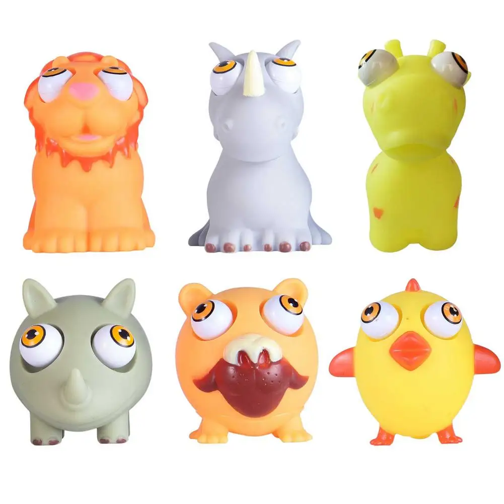 

1 PCS Extrusion Animal Lovely Appearance Squeeze Toy Anxiety Relief Environmental Protection Toy Gifts For Children Adlut