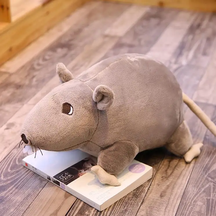 grey 1 шт. 20 см Новая Мини Мягкая Плюшевая имитирующая мышь плюшевая кукла плюшевая крыса плюшевая игрушка для животных талисман кукла Мышка для детей - Цвет: grey