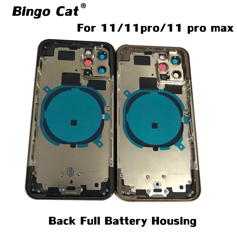 Чехол для iPhone 11 Pro Max с полным корпусом задняя крышка батарейного отсека + средняя
