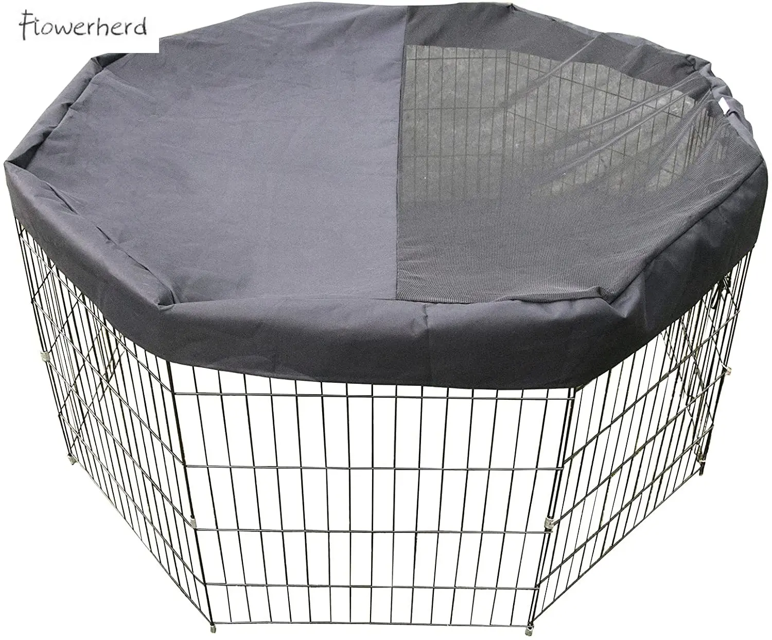 Pet манеж сетчатая ткань верхней крышке обеспечивают затемненных областей для