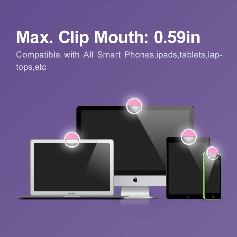 Светодиодный кольцевой светильник USB зарядка селфи дополнительный для телефона