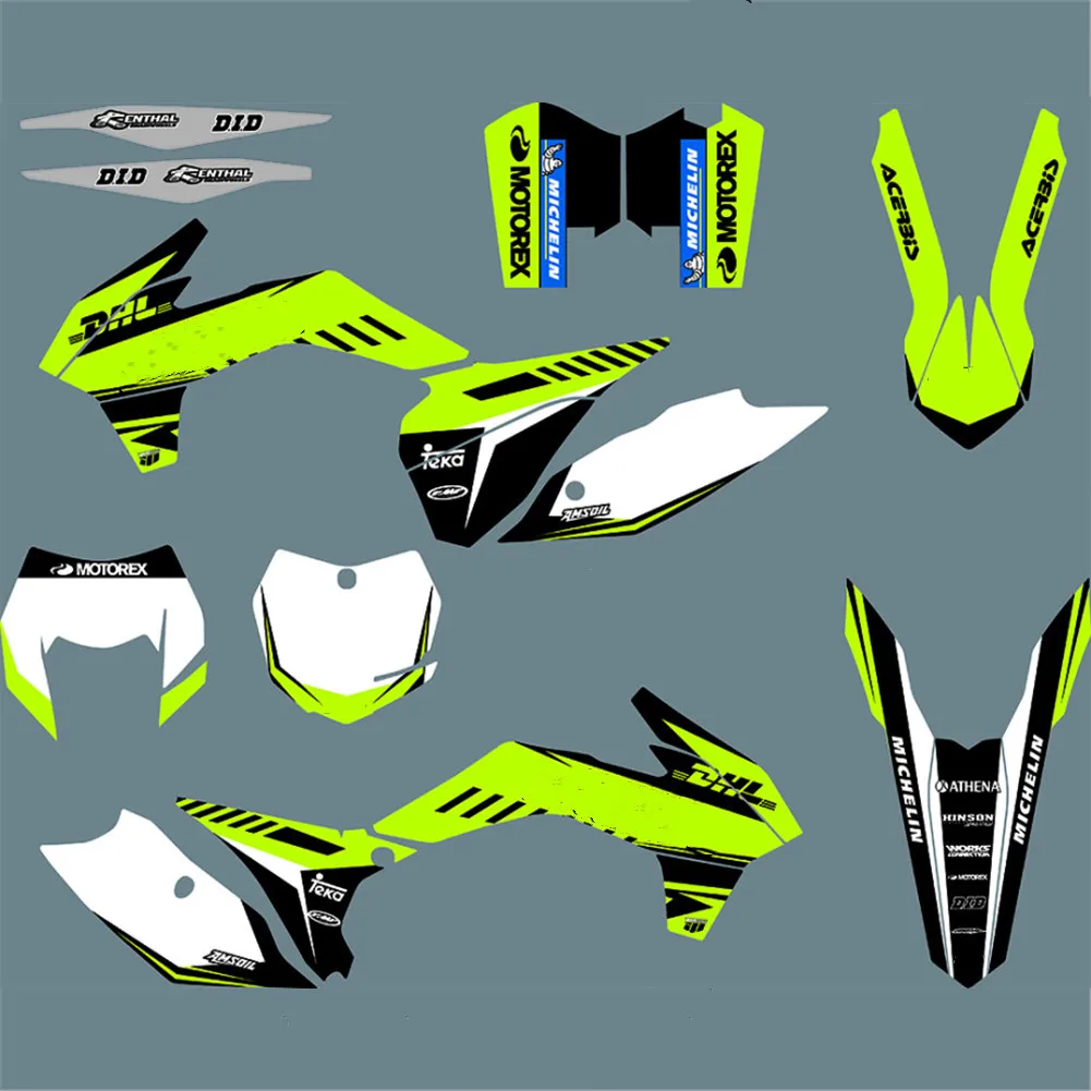 Графические фоны наклейки наборы для KTM EXC EXCF 2014 2015 2016 SX SXF 2013 150 200 250 300 350 450 |