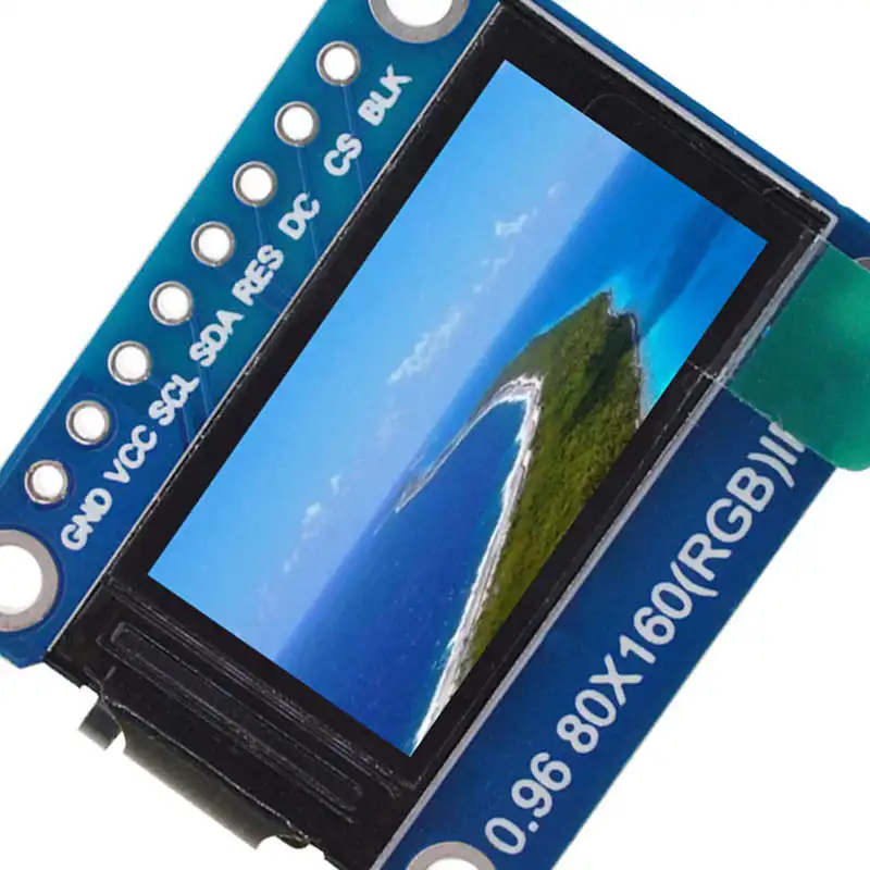 Полноцветный модуль Tft St7735 Ips экран 0 96 дюйма 8 Pin Spi Hd 65K с ЖК-дисплеем 80x160 интерфейс 3
