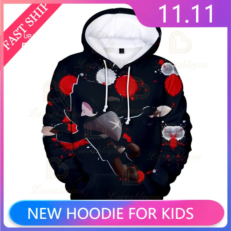 

WEREWOLF MAX Shoot Game 3D Hoodies Men Clothing Harajuku Sweatshirt Children Crow Shoot Kids Star MAX Child Tops Boys Girls