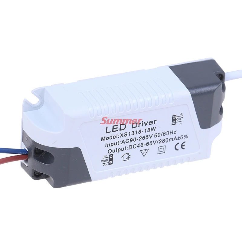 

Новые 3 W-36W 165-265V Пластик оболочки постоянный ток 300mA светодиодный светильник драйвер Питание адаптер