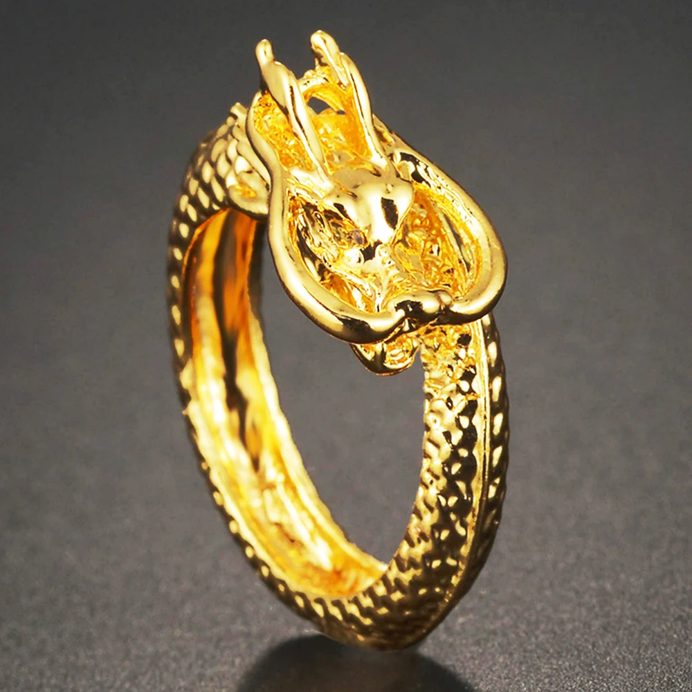 

Gold Color Exaggerated Snake Opening Rings For Men Women High Quality Punk Rock Streey Ring Vintage Animal Jewelry Gift