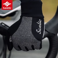 santic cycling bike gloves windproof outdoor full long finger bicycle gloves ultra thick winter fleece thermal warm gloves