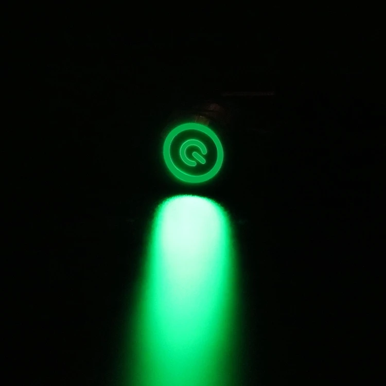 Металлический кнопочный переключатель LDE Light самоблокирующийся