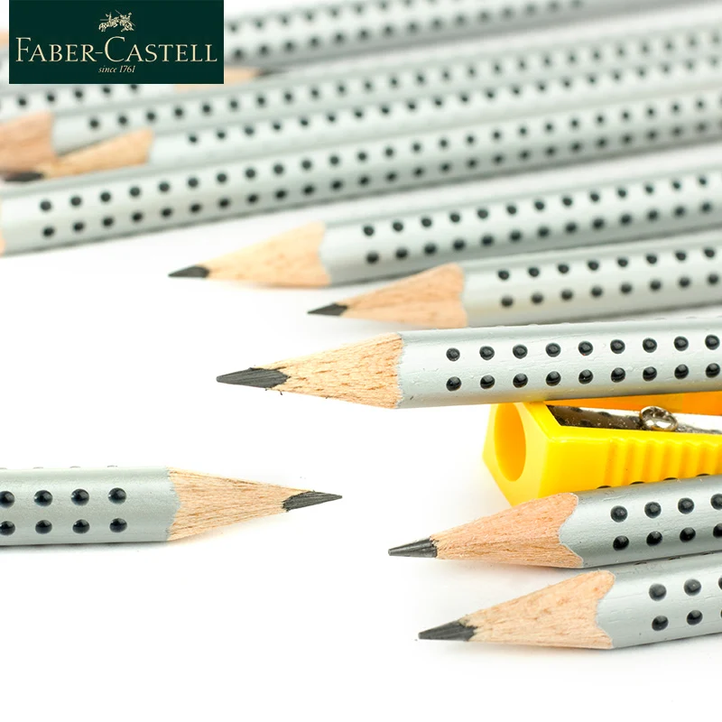 Faber Castell Треугольники деревянный карандаш Новинка Стандартный карандаши 12 шт. HB/2B школьные канцелярские Канцтовары товары для учебы 3170