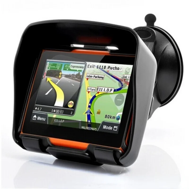 

Fashion Waterproof gps navigator 4.3 inch screen gps speedometer motorcycle with built-in MLC flash 8GB Memory