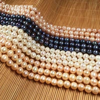 real natural freshwater pearl beads round spacer punch exquisite loose bead for jewelry making diy necklace bracelet accessories