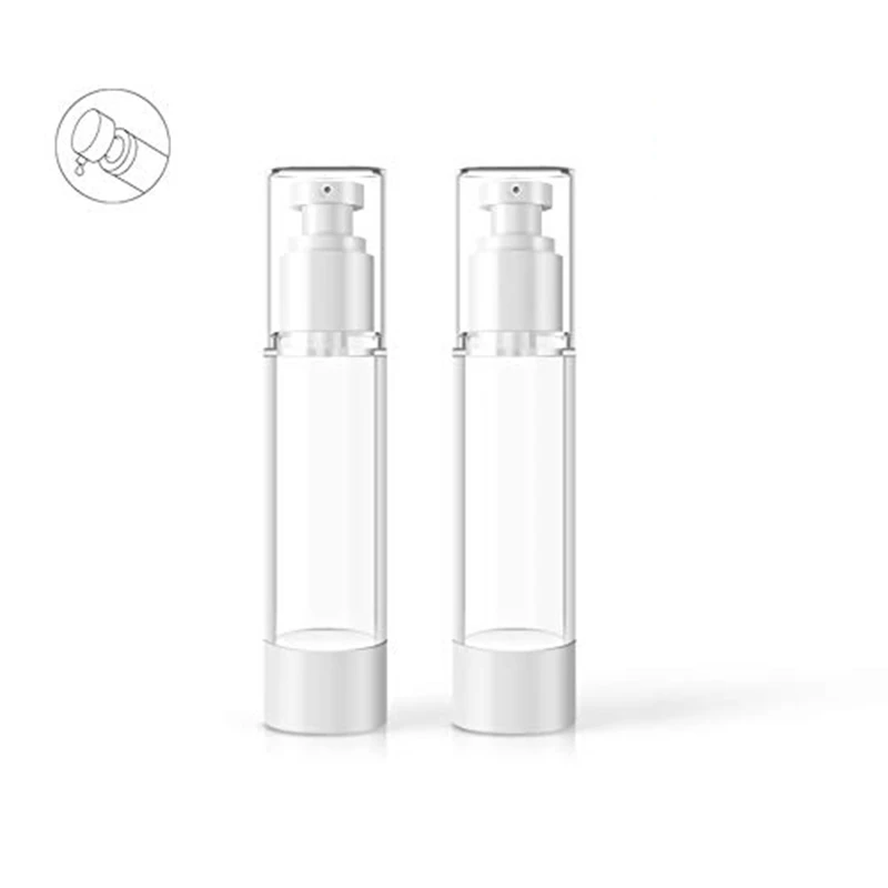 50ML Clear Airless Cosmetic Cream Pump Bottle Travel Size Dispenser Refillable Containers/Foundation for Sham | Красота и здоровье