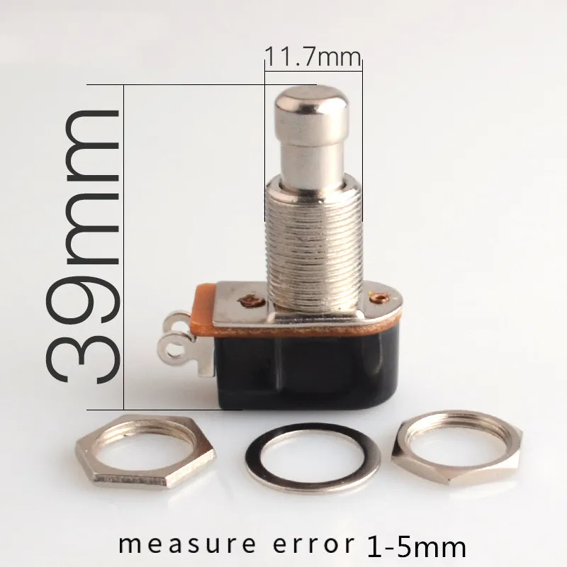 1pc spst momentary weichen touch push button stomp fuß pedal schalter elektrische gitarre schalter off momentary auf free global shipping