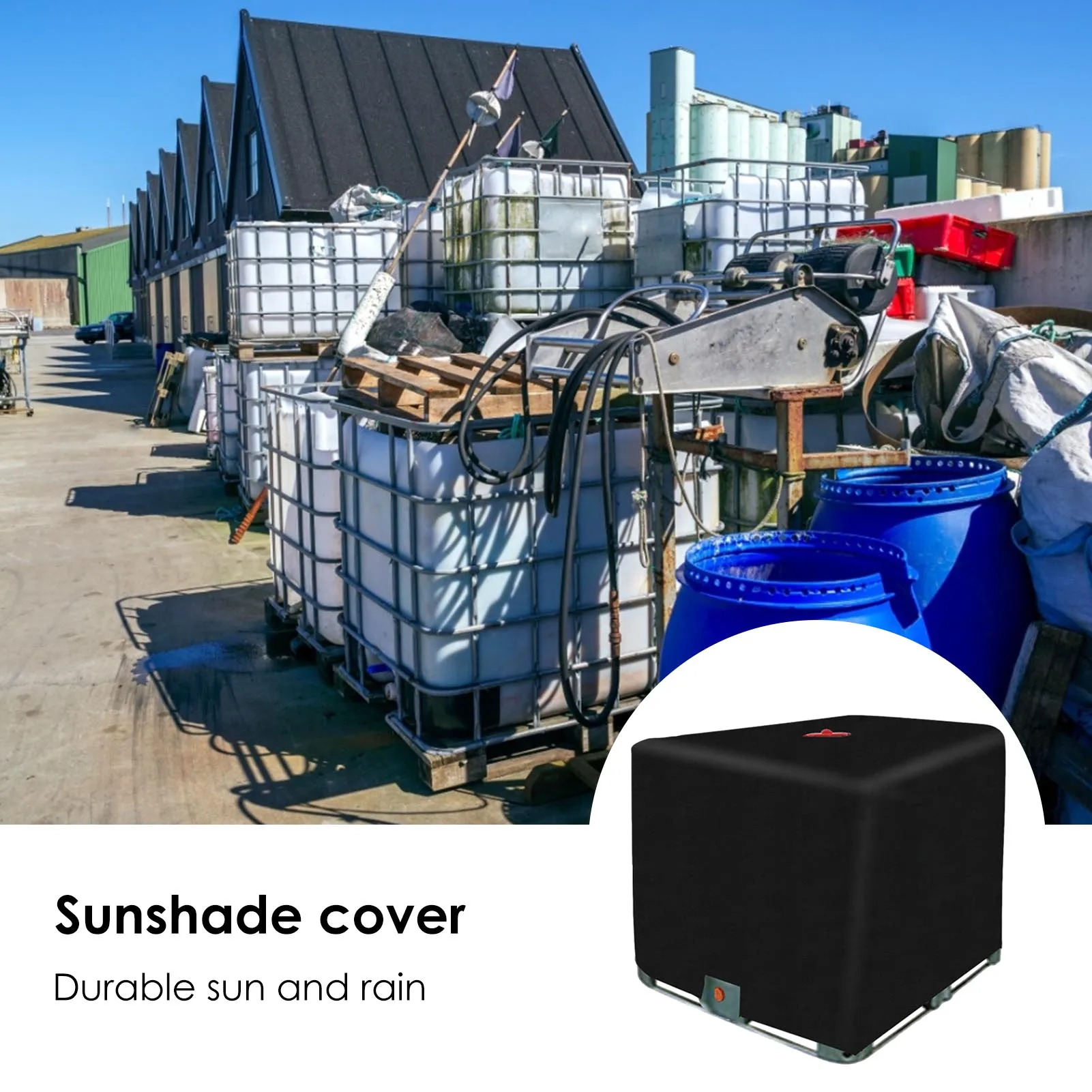 

IBC Water Tank Dust Cover Outdoor Garden Waterproof 1000 Liters Tank Cover Sun Snow Protection Protective Water beneficial
