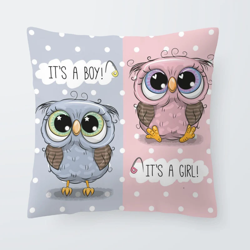 Мягкая аниме сова наволочка бабочка с днем рождения Лучшая Мама диван гостиная