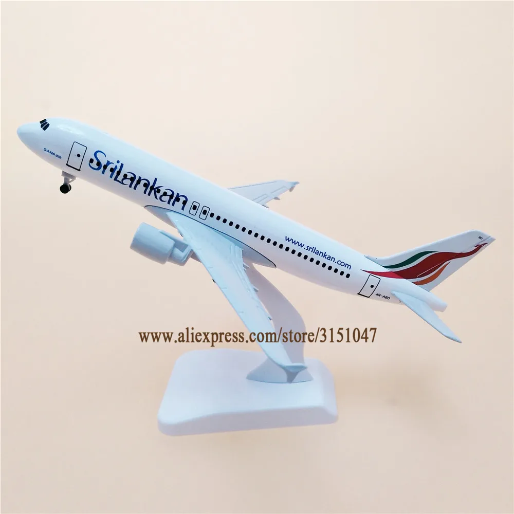 

20cm Alloy Metal Air Srilankan Airlines Airbus 320 A320 Airways Airplane Model Plane Model Stand Diecast Aircraft