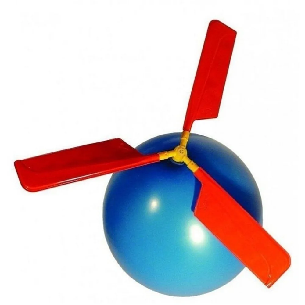 Helic&oacute;ptero de globos para ni&ntilde;os, juguete volador de relleno, de colores aleatorios, cl&aacute;sico, sin materiales, para fiesta de beb&eacute;, Deportes Al aire libre, 1 unidad-4