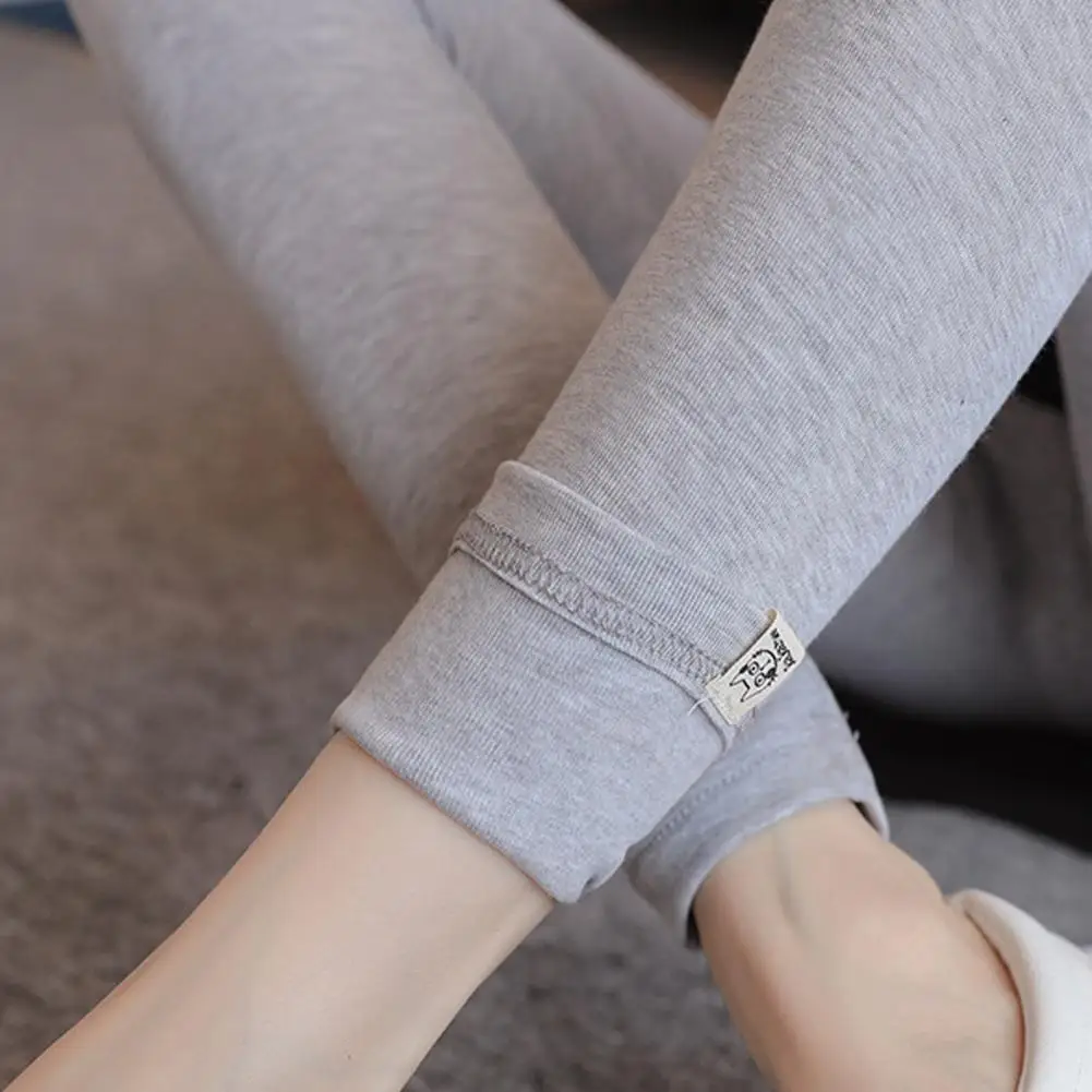 

Maternity Leggings High Waist Belly Support Ankle Length Cats Print Trousers Adjustable Over Bump Pants for Pregnant Women