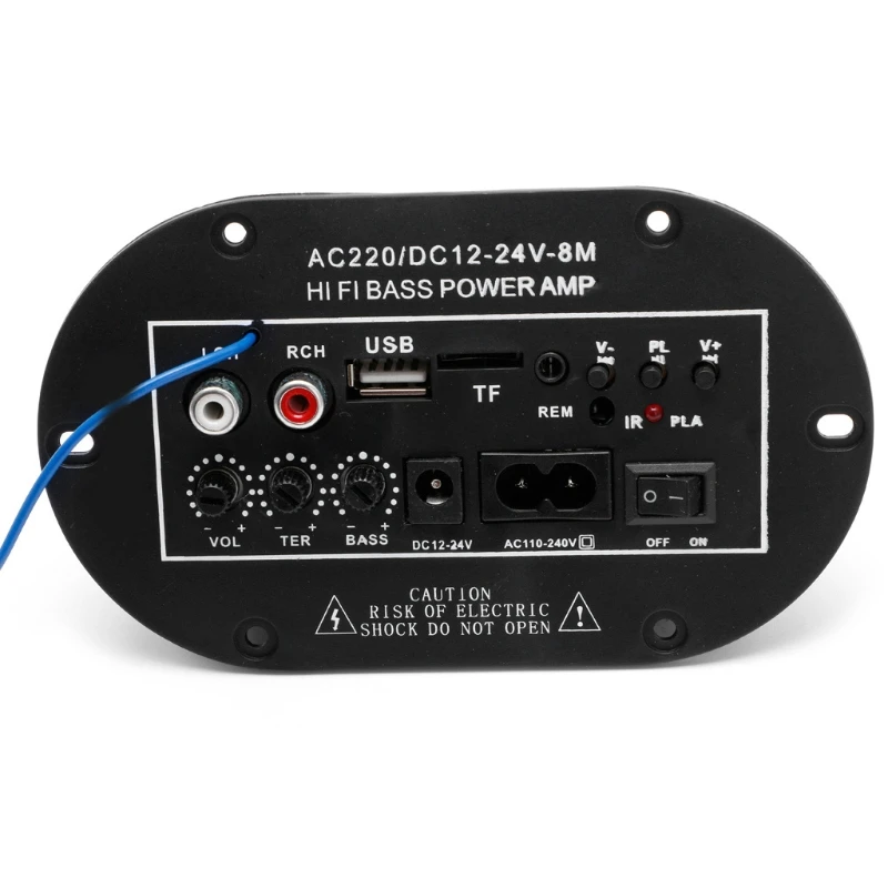 Автомобильный комплект 30 Вт Bluetooth Сабвуфер Hi-Fi усилитель басов плата аудио TF USB 220