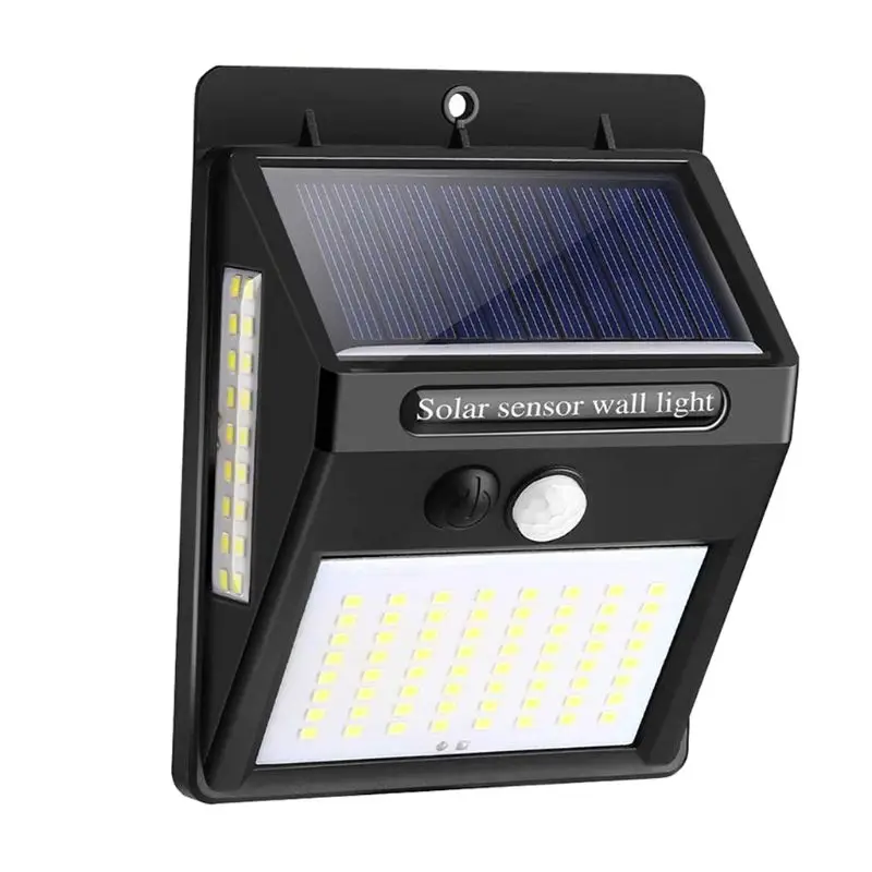 

100 LED Solar Power Light Outdoor Wireless Motion Sensor Wall Light Energy Saving Waterproof Yard Garden Street Lamp