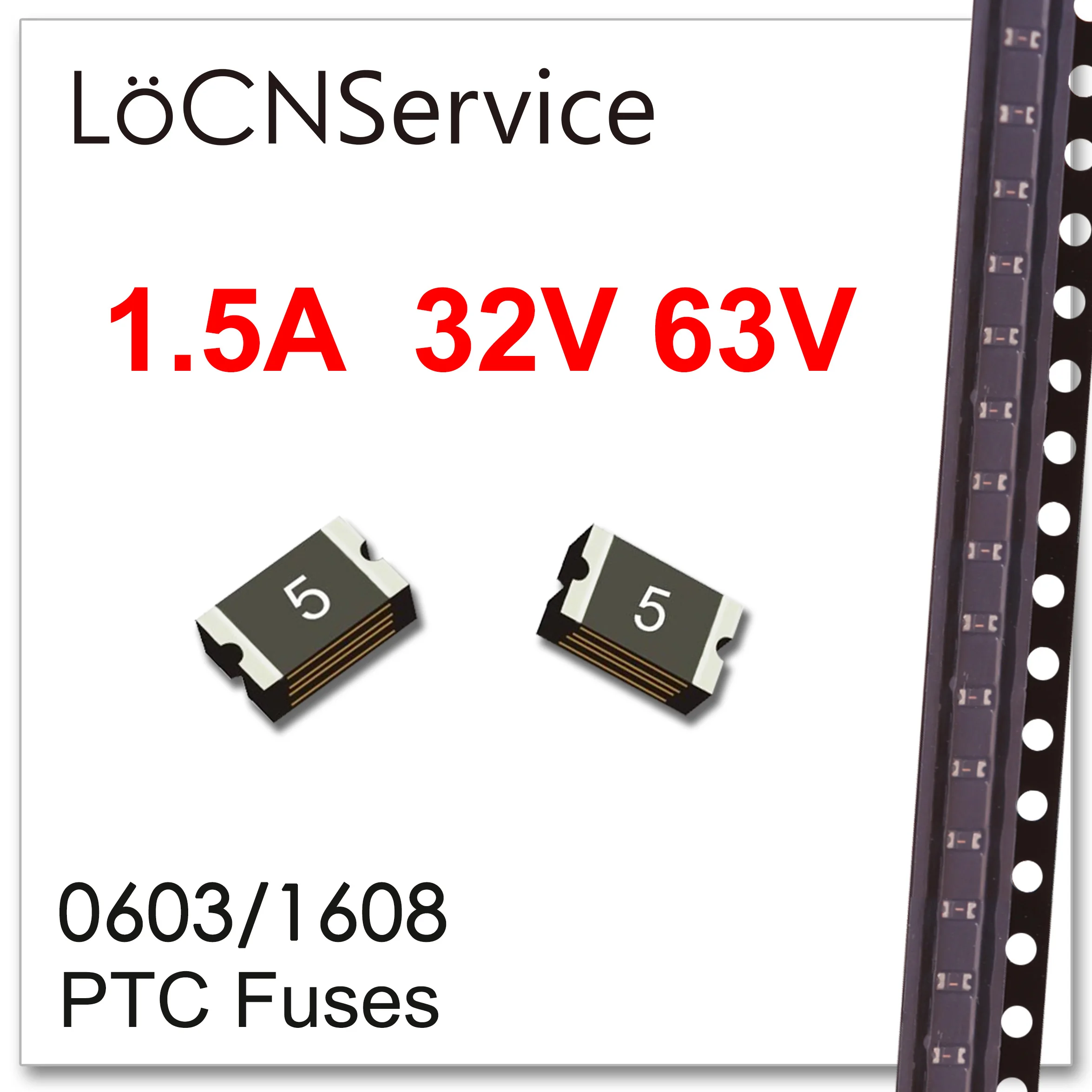

LoCNService 5000PCS 0603/1608 32V 63V 1.5A PTC Fuses SMD High Quality