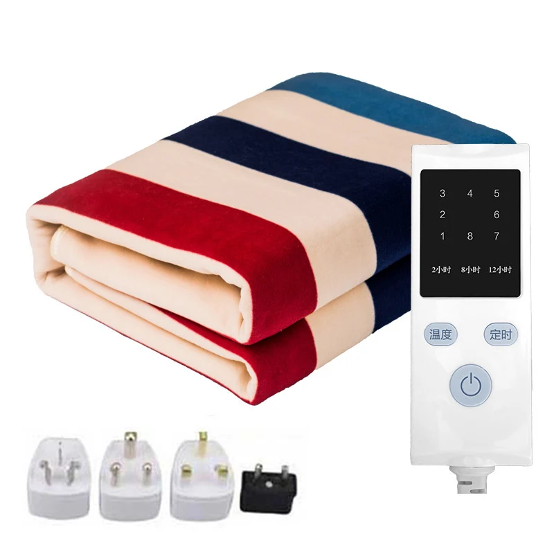 

Плюшевое одеяло с двойным подогревом, безопасное электрическое одеяло, утолщенный одиночный электрический коврик, обогреватель тела, для з...