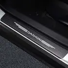 Дверь логотипа автомобиля наклейки на пороги для Nissan Qashqai Автомобильная наклейка из углеродного волокна 4 шт.компл. дверные пороги Защитные наклейки аксессуары