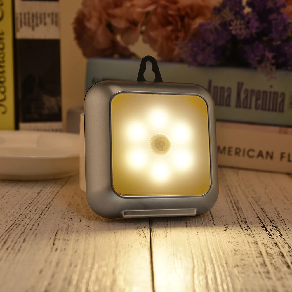 Супертонкий светодиодный ночник с пассивным инфракрасным датчиком движения 6