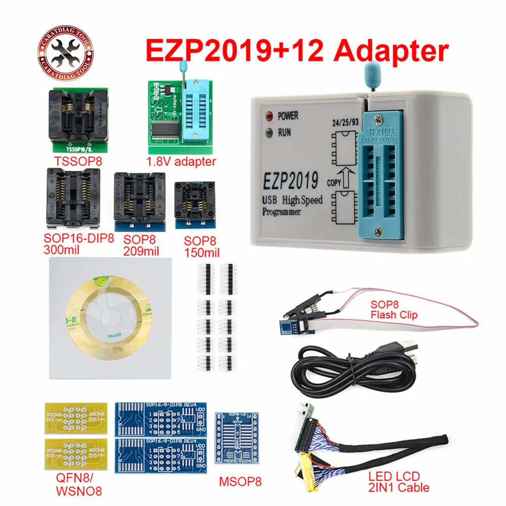 Высокоскоростной USB программатор EZP2019 SPI лучше чем EZP2013 поддержка 32M Flash 24 25 93 EEPROM
