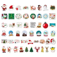 50 pcs graffiti stickers for christmas stickers collection decoration santa claus snowman skateboard laptop bottle stationery